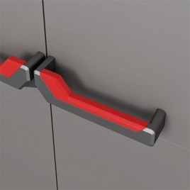 KIS STILO HIGH Szafka ogrodowa 68x39x173cm ciemny szary/czarny