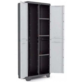 KIS LINEAR UTILITY Szafa ogrodowa 39x68x173cm szary/czarny