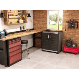 KIS XL GARAGE LOW Szafka ogrodowa 89x54x95cm czarna