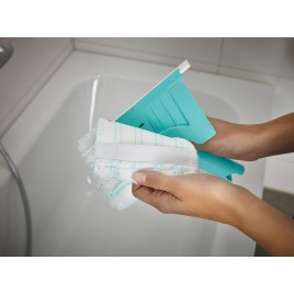 LEIFHEIT Bath Cleaner Myjka łazienkowa 20 cm z drążkiem teleskopowym (Click System) 41700
