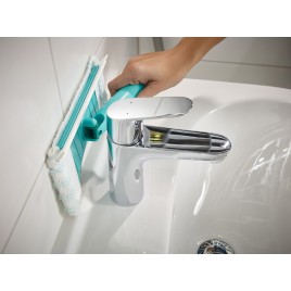 LEIFHEIT Bath Cleaner Myjka łazienkowa 20 cm z drążkiem teleskopowym (Click System) 41700