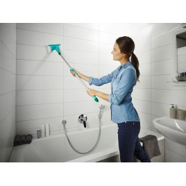 LEIFHEIT Bath Cleaner Myjka łazienkowa 20 cm z drążkiem teleskopowym (Click System) 41700