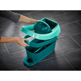 OUTLET!! LEIFHEIT Wiadro z wyciskaczem do mopa Profi, na kółkach 55076