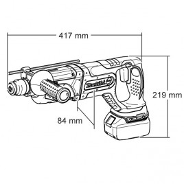 Makita DHR241Z Aku SDS-Plus Młotowiertarka akumulatorowa 18V Li-ion (bez aku)