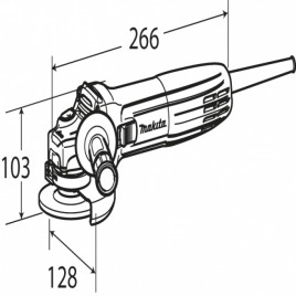 Makita GA4530R Szlifierka kątowa (720W/115mm)