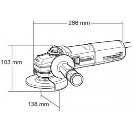 Makita GA5030R Szlifierka kątowa 125mm, 720W