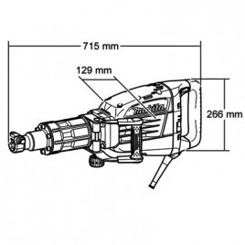 Makita HM1307C Młot udarowy SDS-Max (1510W/25,5J) + walizka