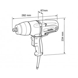 Makita TW0350 Klucz udarowy 1/2" (350Nm/400W) + walizka