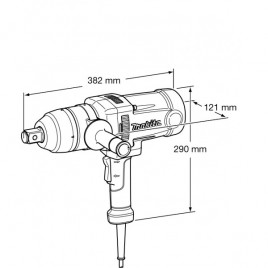 Makita TW1000 Klucz udarowy (1000Nm / 1200W) z walizką