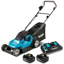 WYPRZEDAŻ Makita DLM382PT2 kosiarka akumulatorowa 38 cm 18 V 1x testowana bez akumulatorów