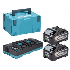 Makita 1911D8-0 Zestaw Li-ion XGT 40V 2xBL4040F+DC40RB+Makpac