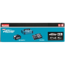 Makita Zestaw zasilający Li-ion XGT 40V 1xBL4040F+DC40RA+Makpac 1915D9-2