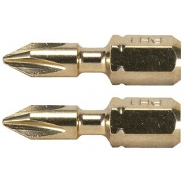 Makita B-28329 Impact Gold Końcówka wkrętakowa skrętna bit PH1, 1/4, 25mm/2szt