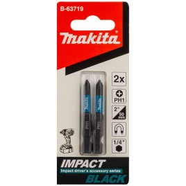 Makita B-63719 Końcówka wkrętakowa udarowa 1/4" Impact Black PH1, 50mm/2 ks