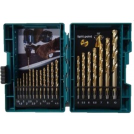 Makita D-67527 zestaw wierteł do metalu HSS-TiN 19szt