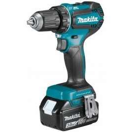 Makita DDF485RFE Akumulatorowa wiertarko-wkrętarka (18 V, 2× 3,0 Ah, walizka)