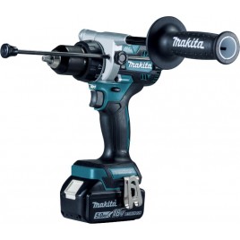 Makita DHP492RTJ Akum. wiertarko-wkrętarka udarowa Li-ion LXT 18V, 2x 5,0 Ah, Makpac