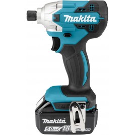 Makita DTD156RTJ Zakrętak akumulatorowy udarowy 1/4" Li-ion LXT (18V/2x5,0Ah) Makpac