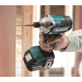 Makita DTD156RTJ Zakrętak akumulatorowy udarowy 1/4" Li-ion LXT (18V/2x5,0Ah) Makpac