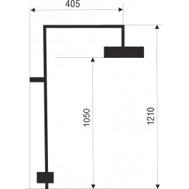 NOVASERVIS Zestaw prysznicowy do baterii natryskowej z górnym wyjściem SET064,0
