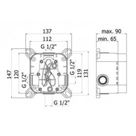 PAFFONI uniwersalny korpus podstawowy PBOX001