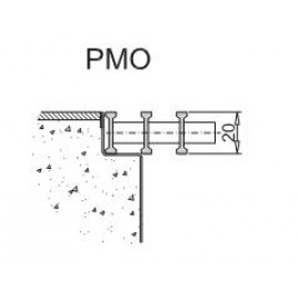 Boki kratka maskująca do konwektorów podłogowych PMO-18-200-13, poprzeczna,stal nierdzewna