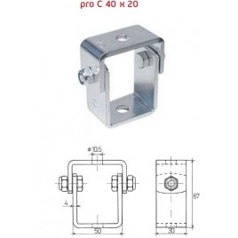 RABOVSKÝ obrotowy zacisk do profilu C 40×20 mm, 35302146