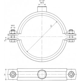 RABOVSKÝ obejma MUPD 6", 157-166 mm, dwuczęściowa, 15020160