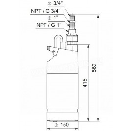 Grundfos SB 3-45 A Pompa zatpialna z pływakiem 92712340