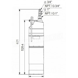 Grundfos SBA 3-35 M Pompa zatpialna bez pływaka 92713049