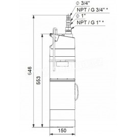 Grundfos SBA 3-45 A Pompa zatpialna z pływakiem 92713068