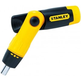 Stanley 0-63-022 Wkrętak pistoletowy z grzechotką z zestawem końcówek, 25 sztuk