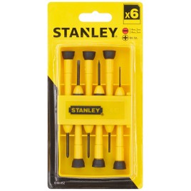 Stanley 0-66-052 Zestaw bimateriałowych wkrętaków zegarmistrzowskich, 6 sztuk