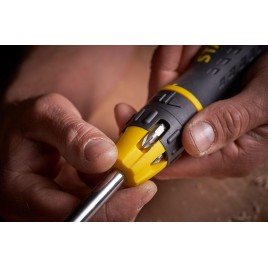 Stanley 0-68-010 Multi-Bit wkrętak z grzechotką i 10 wymiennymi końcówkami