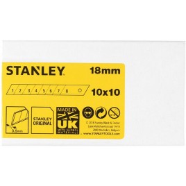 Stanley 1-11-301 Ostrze łamane 18mm, 10 x 10 szt Stanley 1-11-301 Ostrze łamane 18mm, 10 x 10 szt