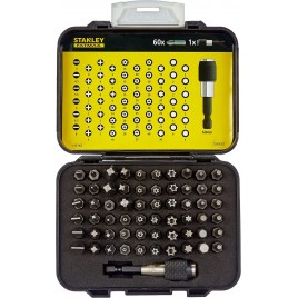 Stanley 1-13-902 1/4" Zestaw bitów 25mm, 61 sztuk