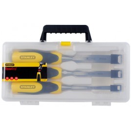 Stanley 2-16-887 DynaGrip Zestaw 3 dłut (10, 15, 20mm)