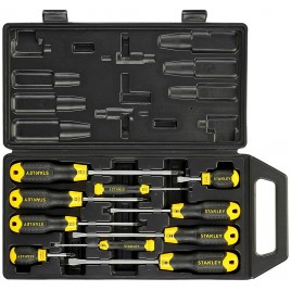 Stanley 2-65-005 CushionGrip Zestaw wkrętaków płaskich i Phillips, 10 sztuk