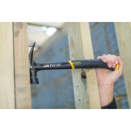 Stanley FMHT1-51277 FatMax AntiVibe Młotek ciesielski, pazur zakrzywiony, 567g
