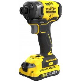 Stanley SFMCF820D2K FatMax V20 Aku zakrętarka udarowa 1/4" (18V/2x2,0Ah), walizka