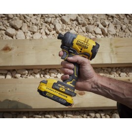 Stanley SFMCF820D2K FatMax V20 Aku zakrętarka udarowa 1/4" (18V/2x2,0Ah), walizka