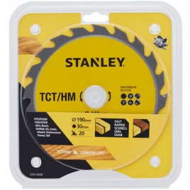 Stanley STA13030 Tarcza do cięcia drewna 190x30mm, 20 zębów