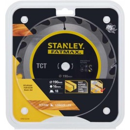 Stanley STA15370 Tarcza do cięcia drewna 190x16mm, 18 zębów Stanley STA15370 Tarcza do cięcia drewna 190x16mm, 18 zębów