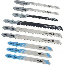 Stanley STA28050 Brzeszczoty do wyrzynarki HCS-HSS typu T do drewna i metalu, 10 sztuk Stanley STA28050 Brzeszczoty do wyrzynarki HCS-HSS typu T do drewna i metalu, 10 sztuk