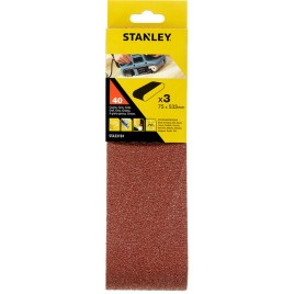 Stanley STA33181 Pasy ścierne 75x533mm, P40, 3 sztuki
