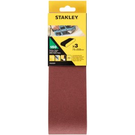 Stanley STA33201 Pasy ścierne 75x533mm, P150, 3 sztuki