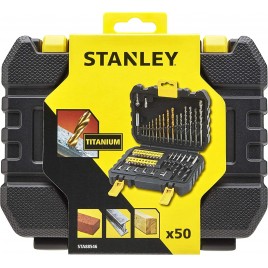 Stanley STA88546-XJ Zestaw wierteł i bitów, 50 elementów
