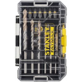 Stanley STA88552-XJ FatMax Zestaw 19 szt. końcówek udarowych 1/4" + wiertła do muru