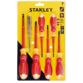 Stanley STHT60031-0 Zestaw wkrętaków VDE (płaskie+PZ+tester), 7 sztuk