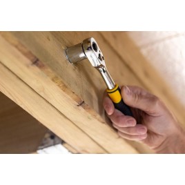 Stanley STMT82666-0 Zestaw grzechotka 1/4" i akcesoria, 11 sztuk, 72 zęby